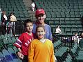 Andrew, Rachel and Steve Mills before the game